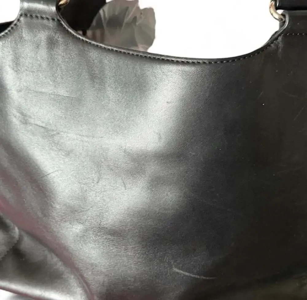 Kate Spade Hampton Road Melody Satchel Black buttery Leather Handbag